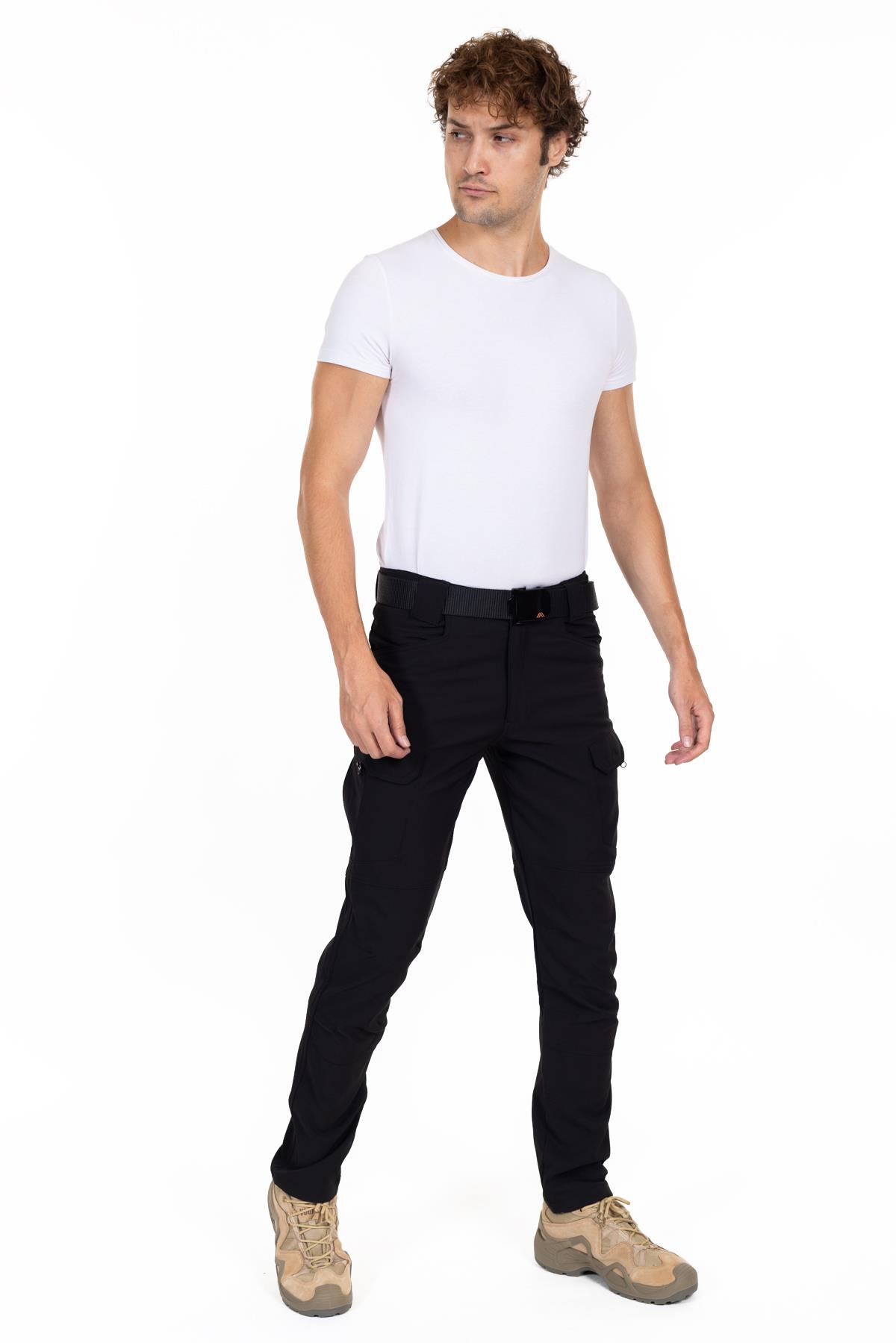AKN 512 Taktik/Outdoor Siyah Likralı Pantolon