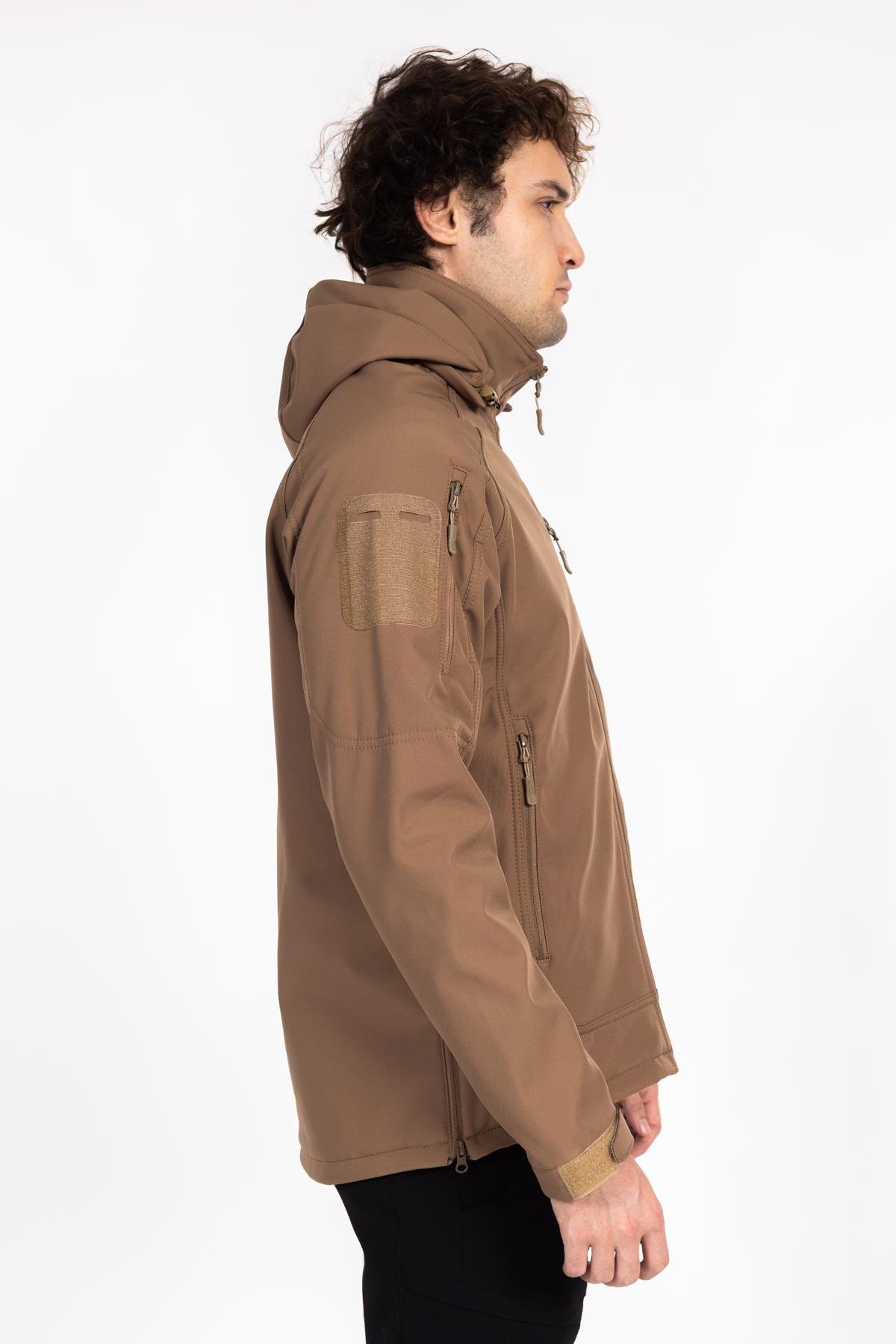 AKN Double Softshell Taktik Mont Bej