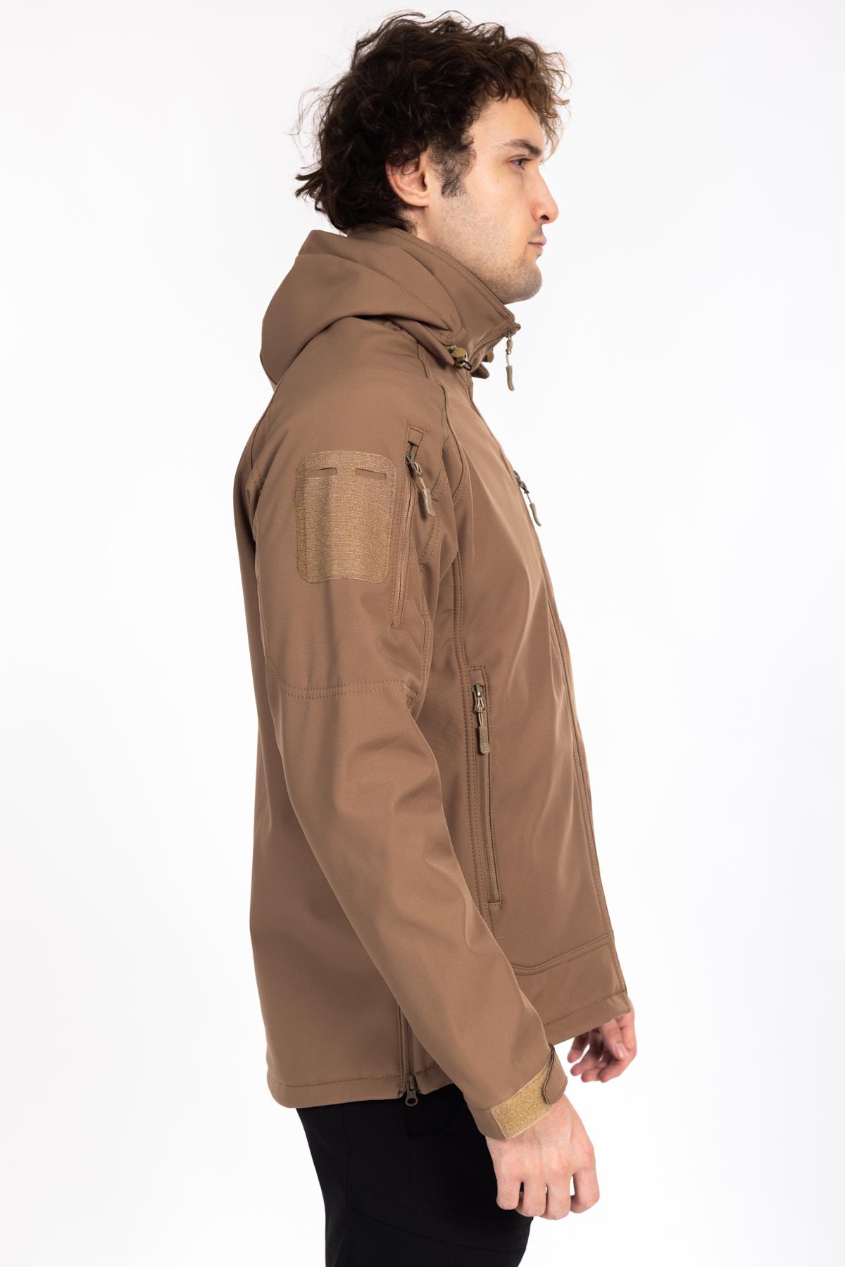 AKN Double Softshell Taktik Mont Bej