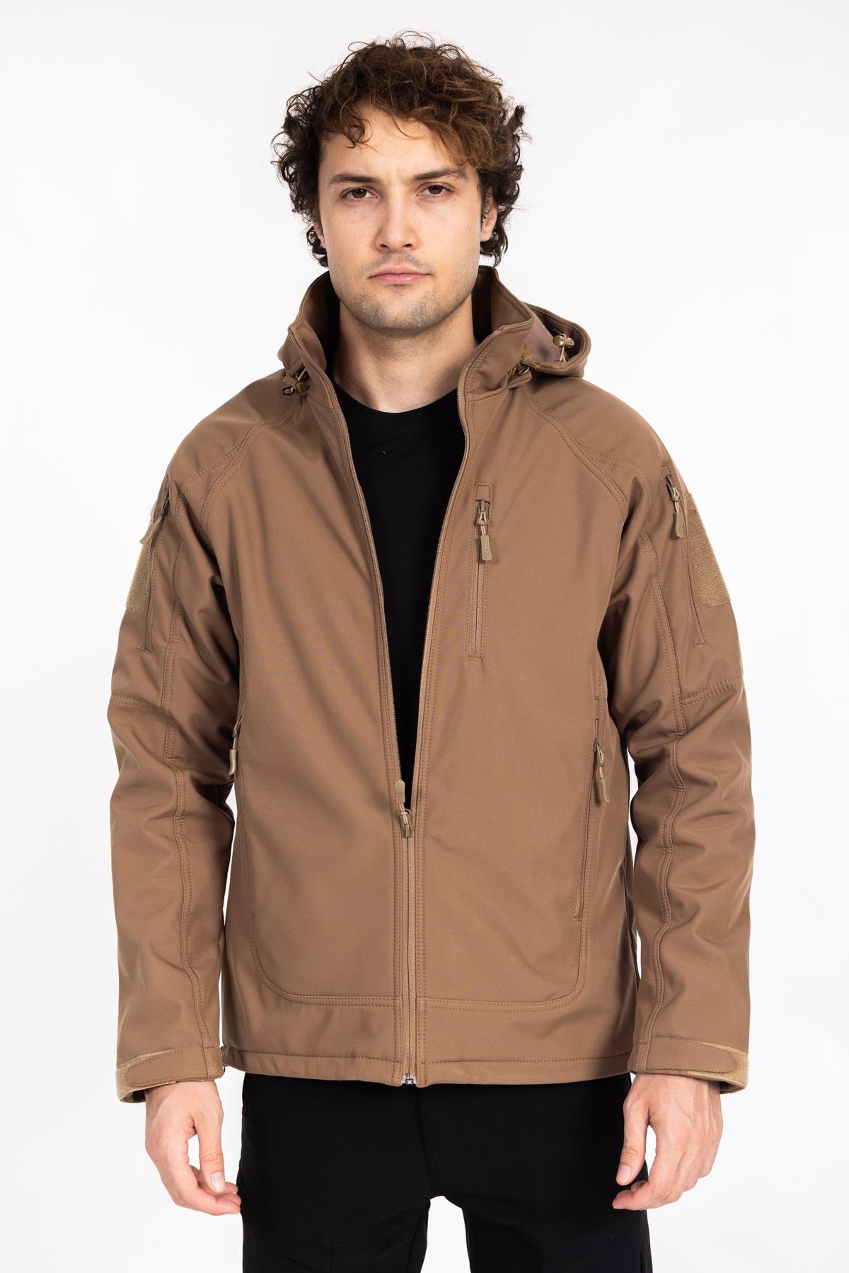 AKN Double Softshell Taktik Mont Bej