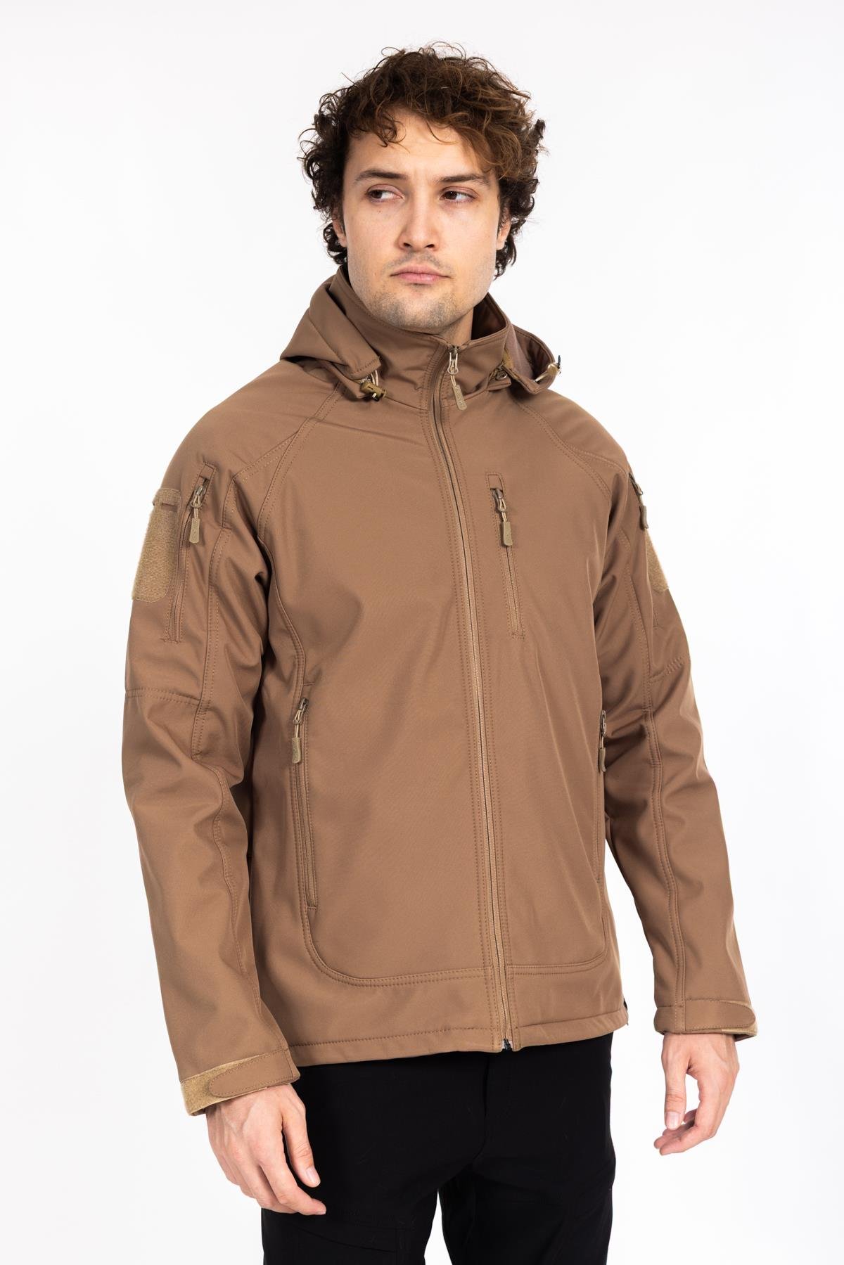AKN Double Softshell Taktik Mont Bej