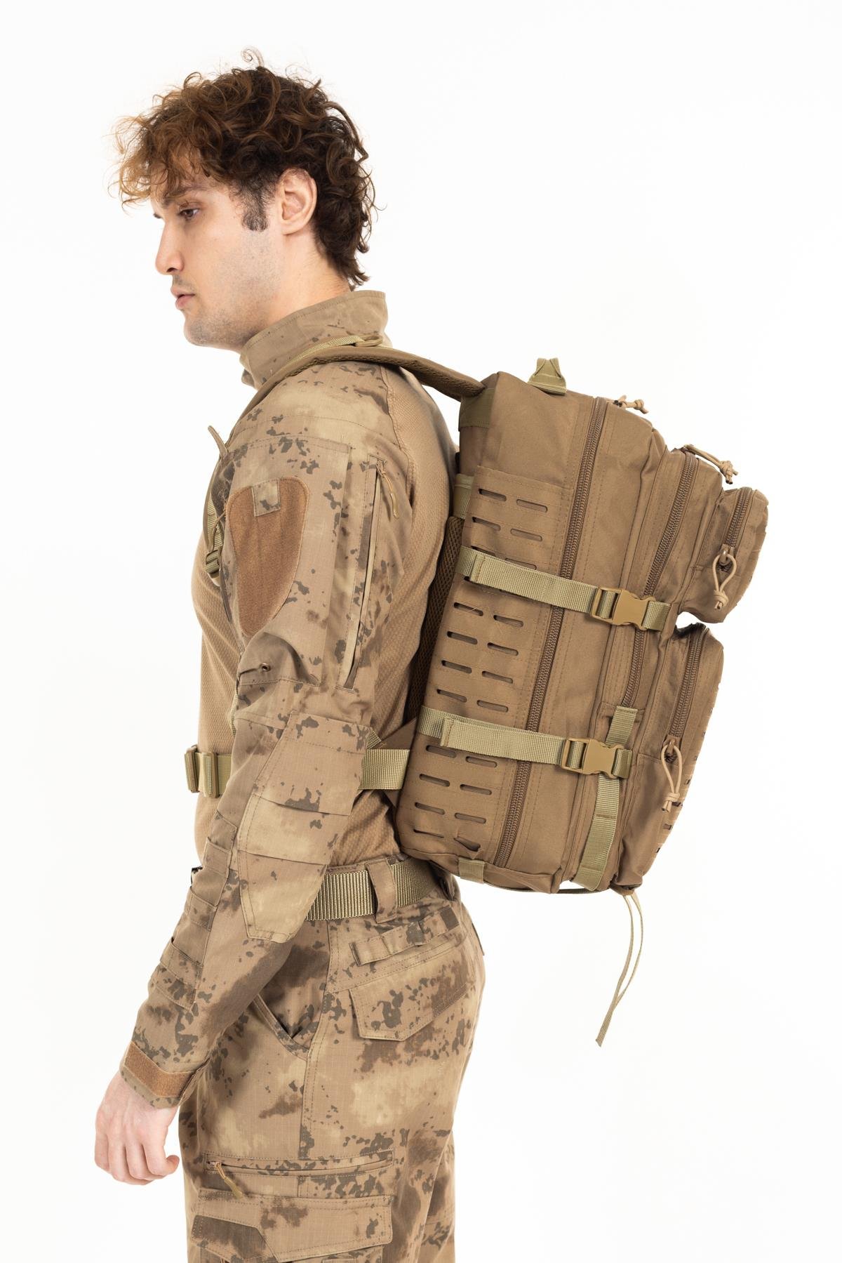 AKN 45 LT. TAKTİK SIRT ÇANTASI-BEJ