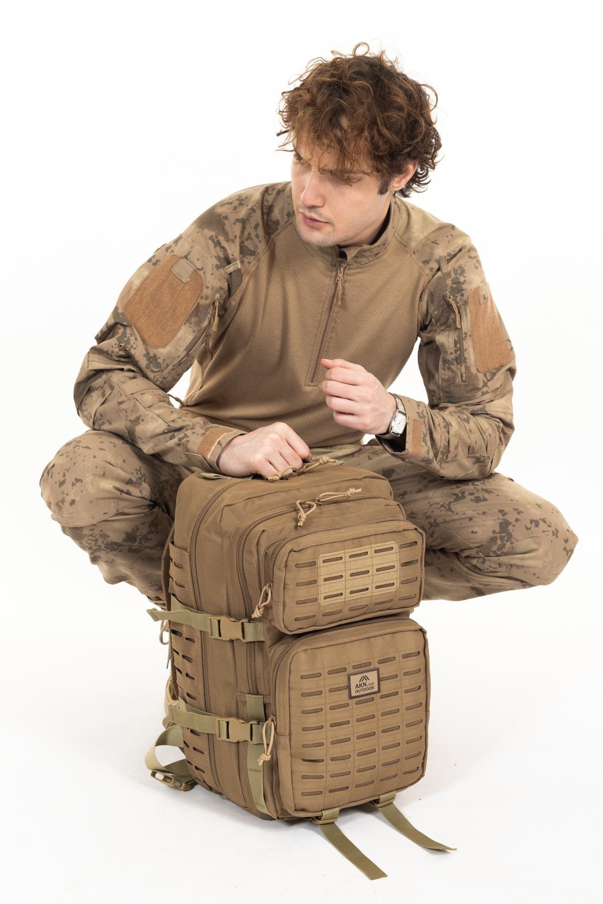 AKN 45 LT. TAKTİK SIRT ÇANTASI-BEJ