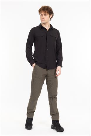 AKN 225 LİKRALI PREMİUM TAKTİK GÖMLEK-SİYAH