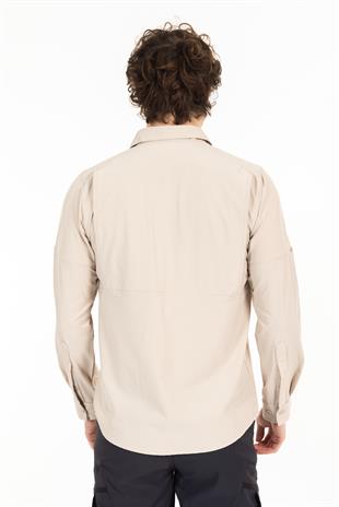 AKN 225 LİKRALI PREMİUM TAKTİK GÖMLEK-TAŞ BEYAZ