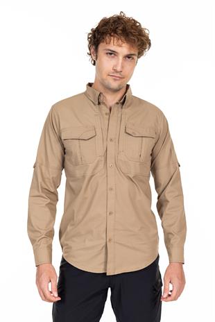 AKN 311 Taktik/Outdoor Bej Ripstop Gömlek