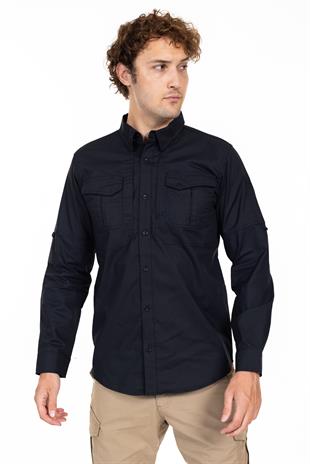 AKN 311 Taktik/Outdoor Siyah Ripstop Gömlek