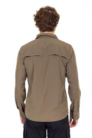 AKN 312 Taktik/Outdoor Haki Likralı Gömlek