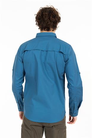 AKN 313 PREMIUM RIPSTOP TAKTİK GÖMLEK-MAVİ