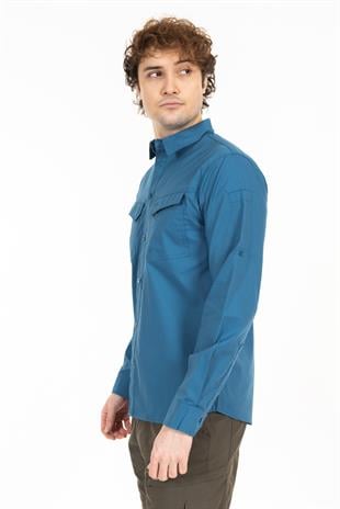 AKN 313 PREMIUM RIPSTOP TAKTİK GÖMLEK-MAVİ