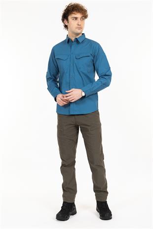AKN 313 PREMIUM RIPSTOP TAKTİK GÖMLEK-MAVİ