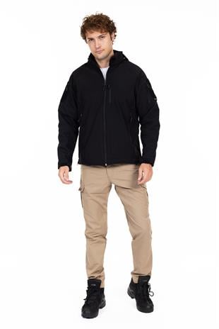 AKN 451 DOUBLE SOFTSHELL TAKTİK MONT SİYAH