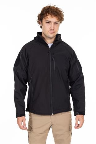 AKN 451 DOUBLE SOFTSHELL TAKTİK MONT SİYAH