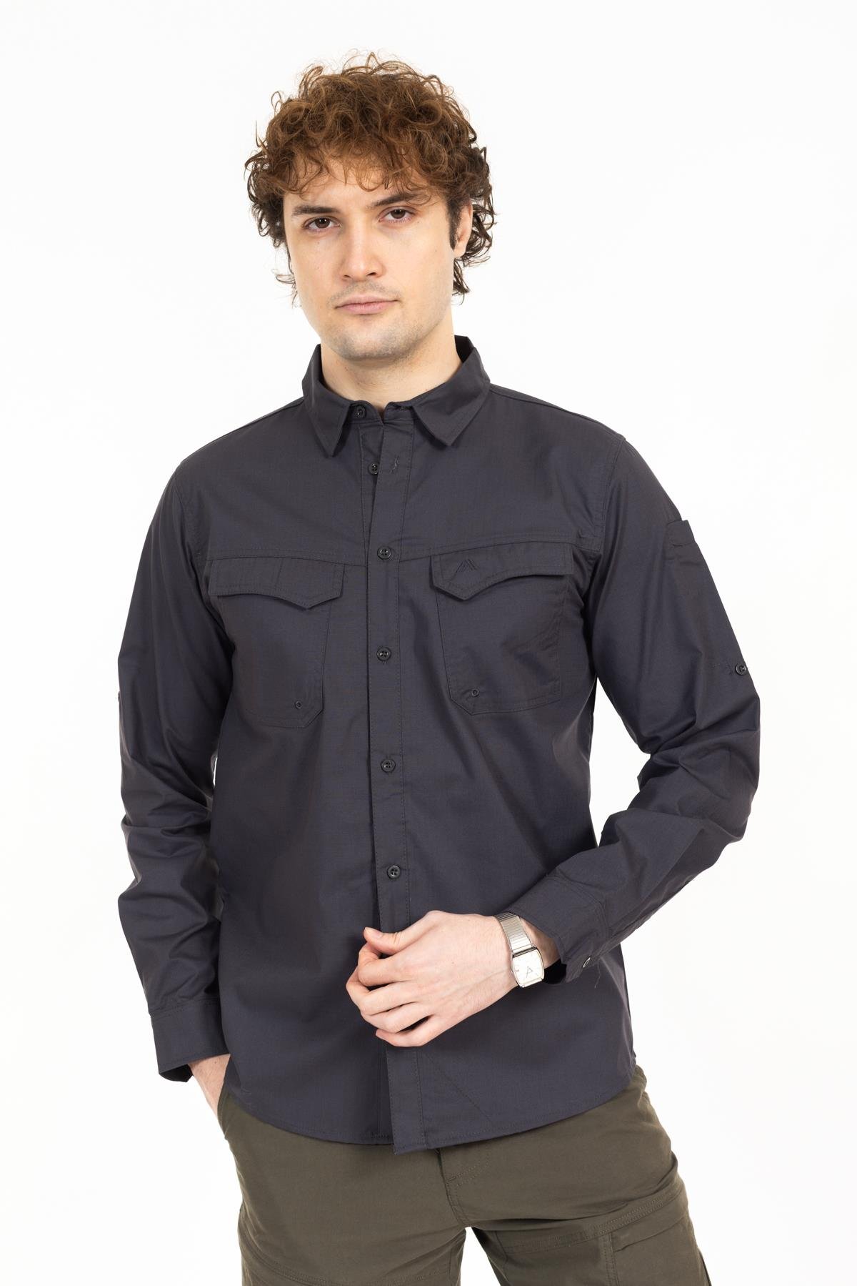 AKN 313 PREMIUM RIPSTOP TAKTİK GÖMLEK-ANTRASİT