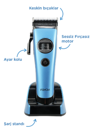 FNDSACKS0003BLUE - HAIR CLIPPER - BLUE SAÇ KESME MAKINESI