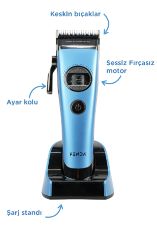 FNDSACKS0003BLUE - HAIR CLIPPER - BLUE SAÇ KESME MAKINESI