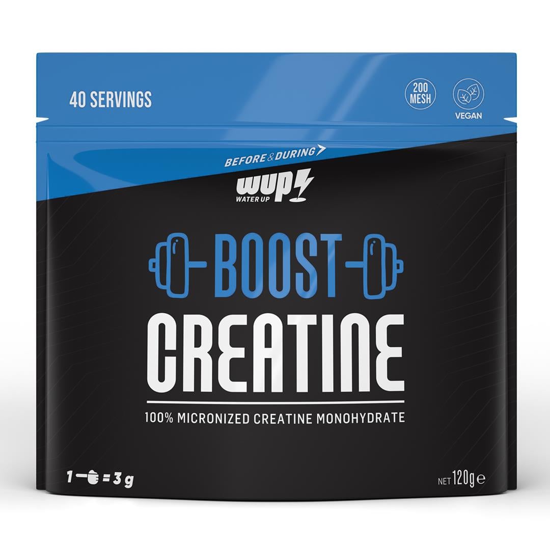 WUP Boost Creatine 120 gr 40 Servis, %100 Mikronize Kreatin Monohidrat, Aromasız