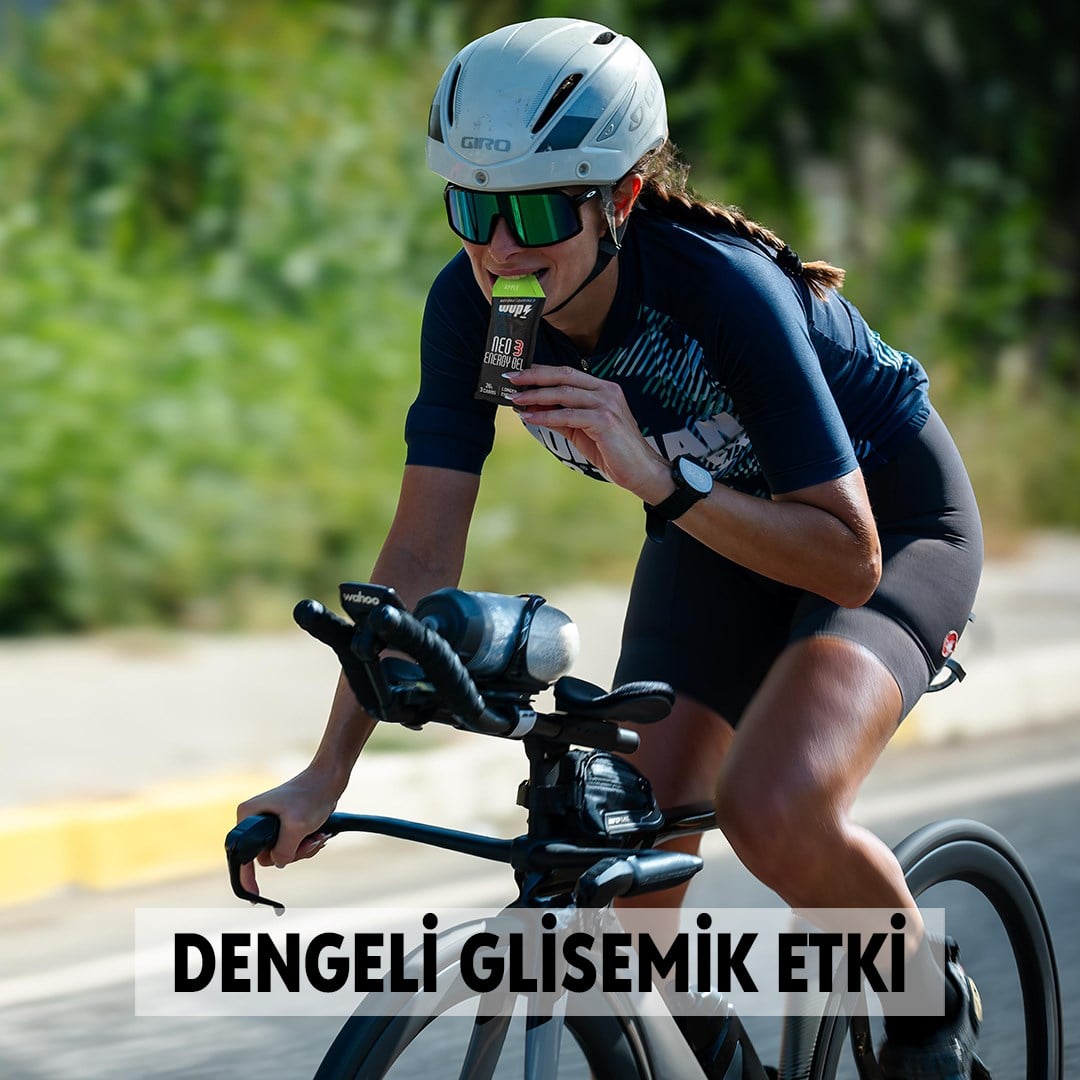 WUP NEO3 Enerji Jeli, 3 Tip Karbonhidrat, Dengeli GI, Elma Aromalı, 14 Saşe 45 gr