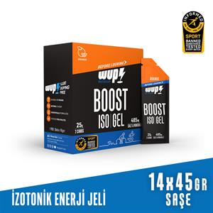 WUP Boost ISO İzotonik Enerji Jeli, Portakallı, 14 Saşe 45 gr