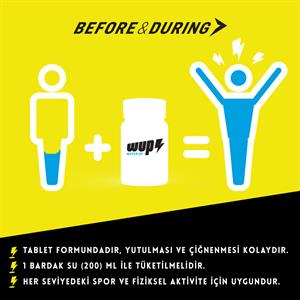 WUP Electrolyte Boost, 45x2 Tuz ve Elektrolit Hapı, Çiğneme Tableti, Aromasız