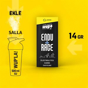 WUP Endu+Race, Yoğun Elektrolit, Kafeinli, Limon Aromalı, 40 Saşe Toz Efervesan