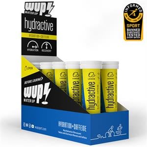 WUP Hydractive Limon Aromalı 10x20 Efervesan Tablet, Elektrolit + Kafein