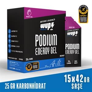 WUP Podium Enerji Jeli, Berry Mix, 15 Saşe 42 gr