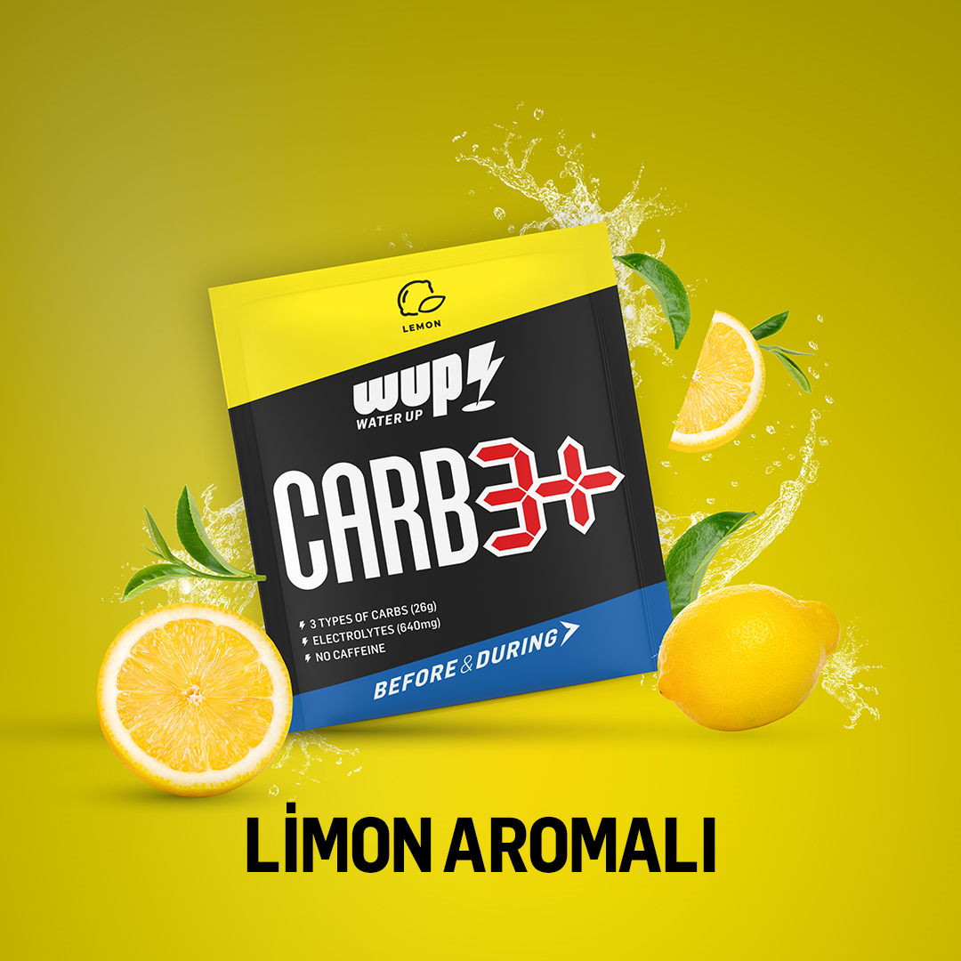 WUP Carb3+ Lemon 24 Packs Effervescent Powder