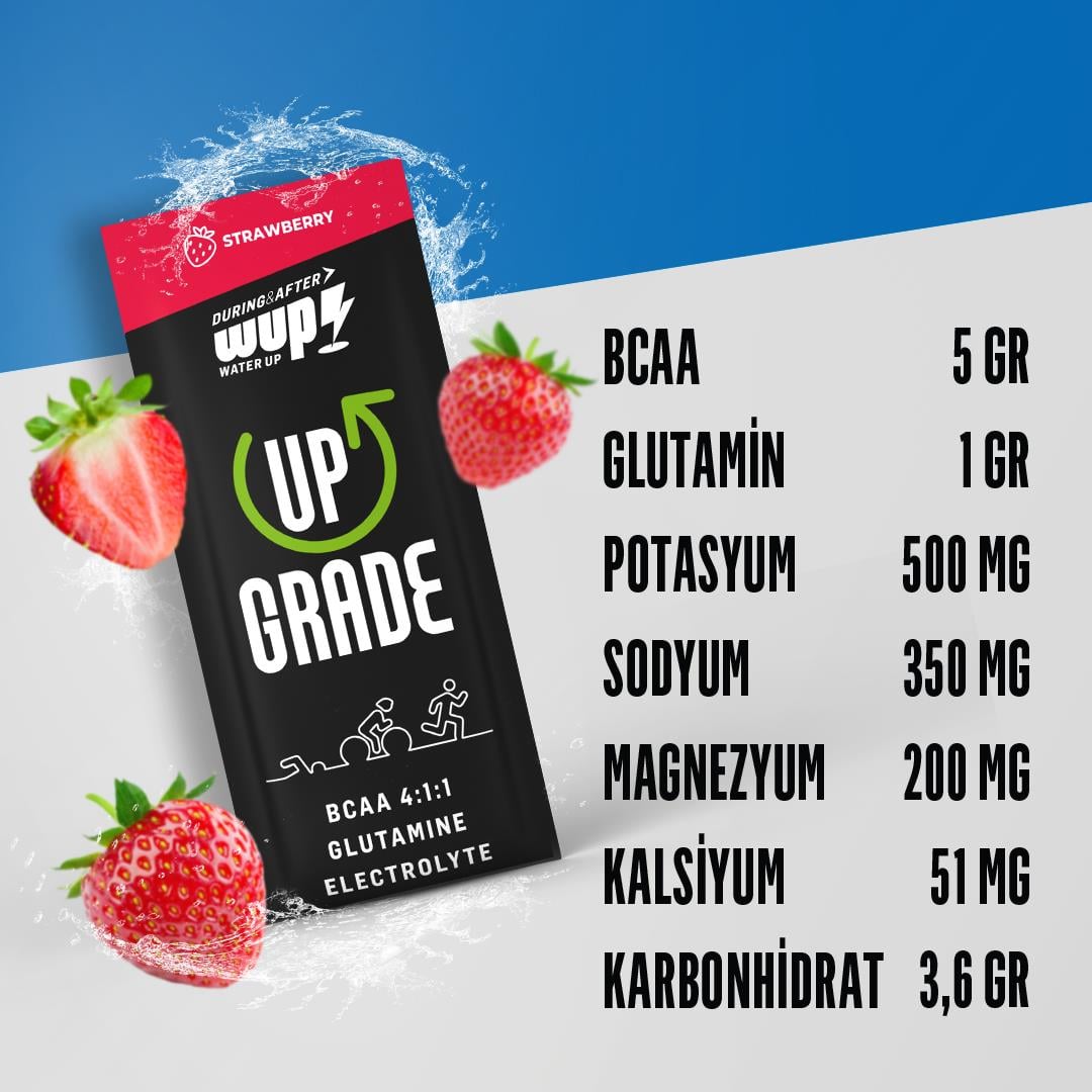 WUP Upgrade Çilekli, 40 Saşe, Toz Efervesan