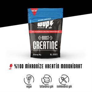 WUP Boost Creatine 80 Servings, 100% Micronized Creatine Monohydrate, No Flavor