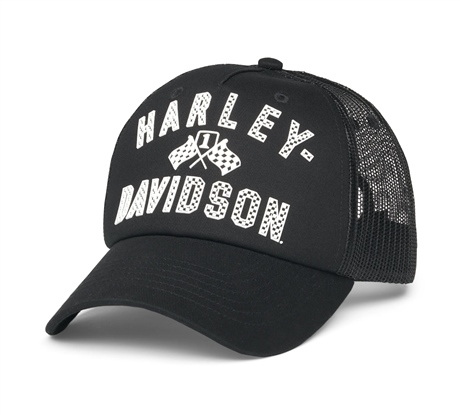 Harley-Davidson® Women's Checkerboard Trucker Cap