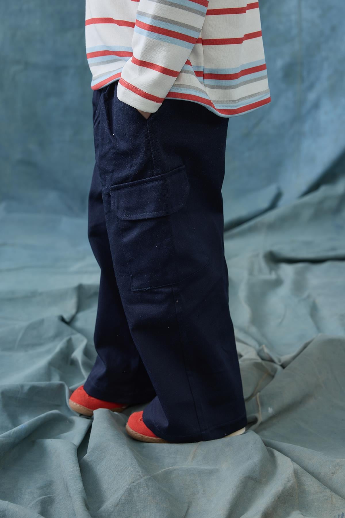 Lacivert Kargo Pantolon