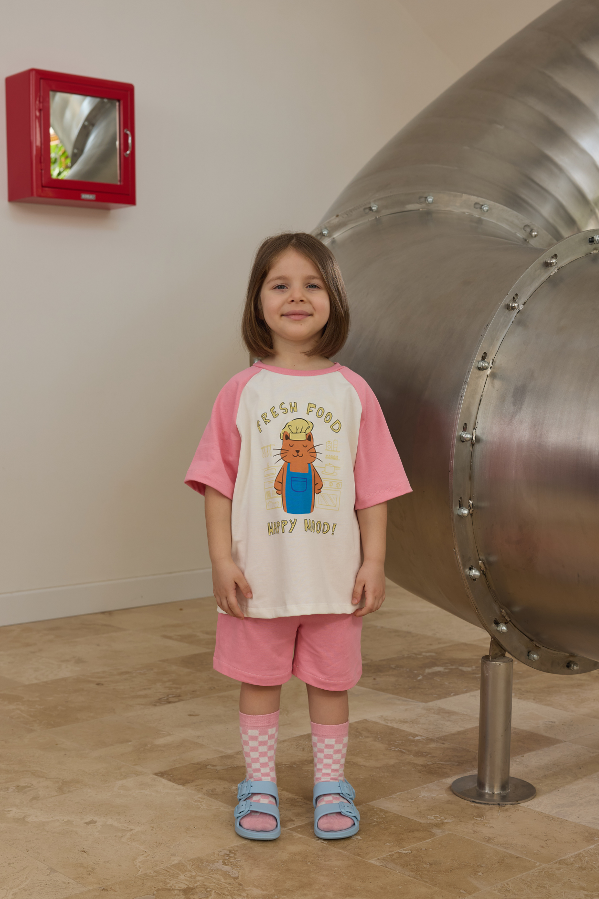 Pembe Reglan Kol Takım