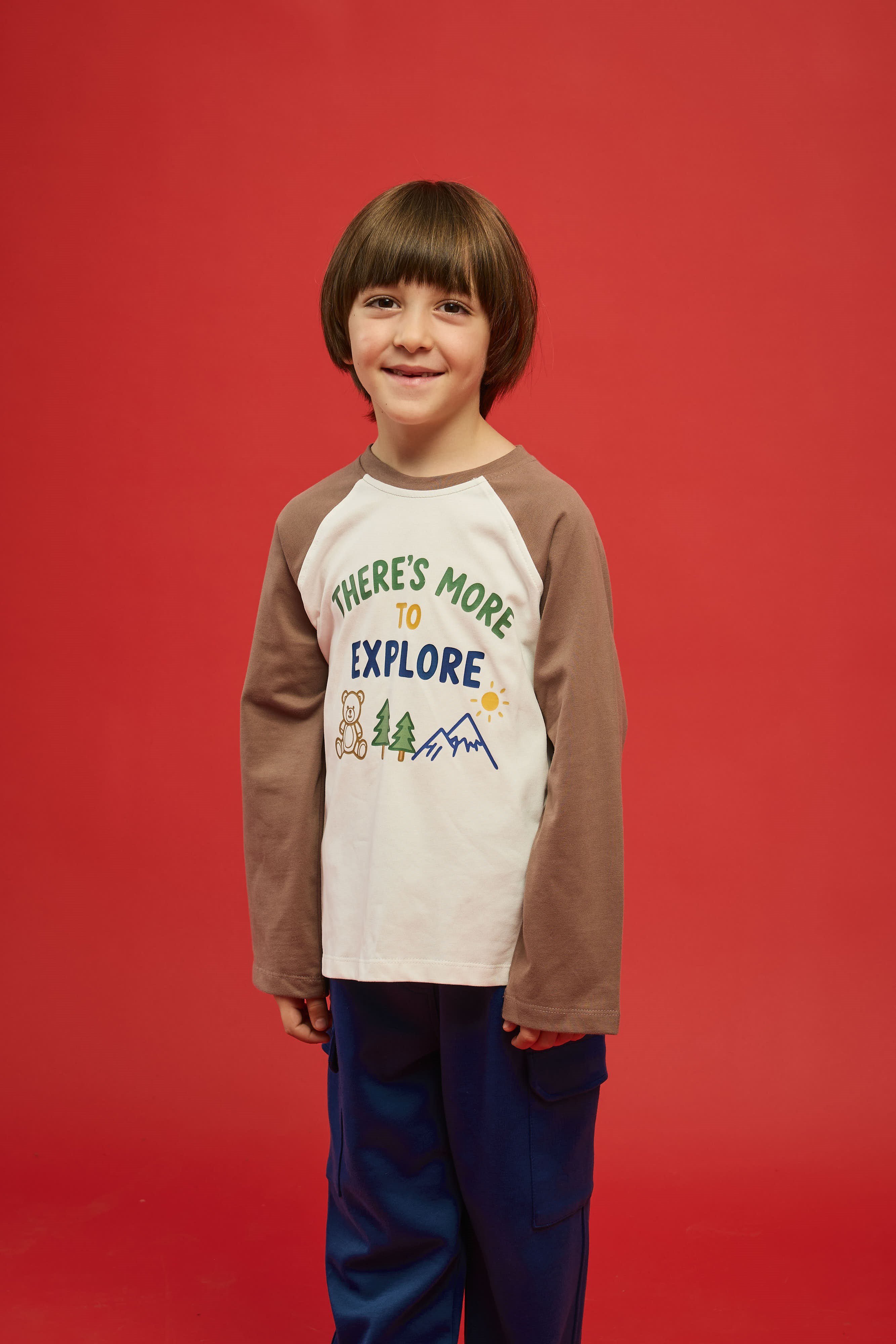 Playground Reglan Kol Tişört, Kakao
