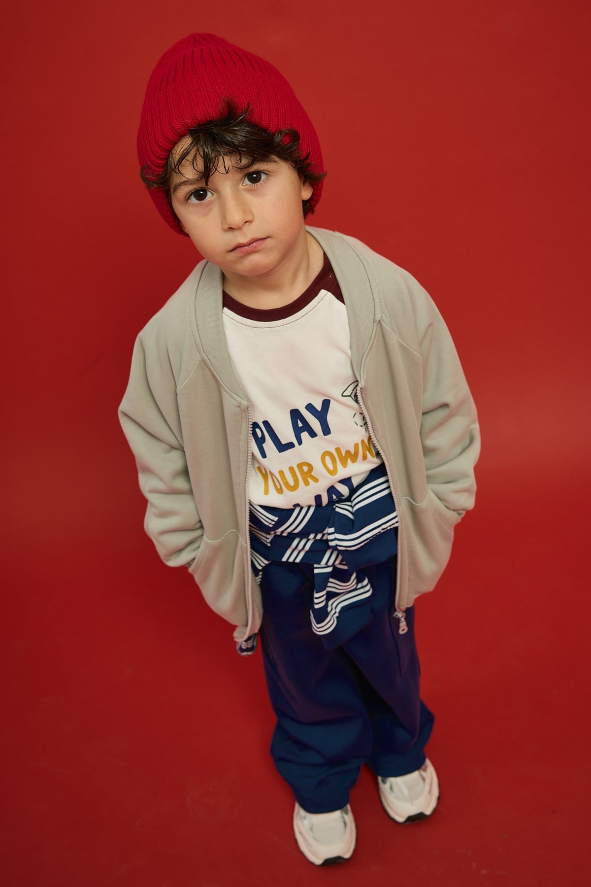 Ridge Reglan Kol Bomber Ceket-Gri