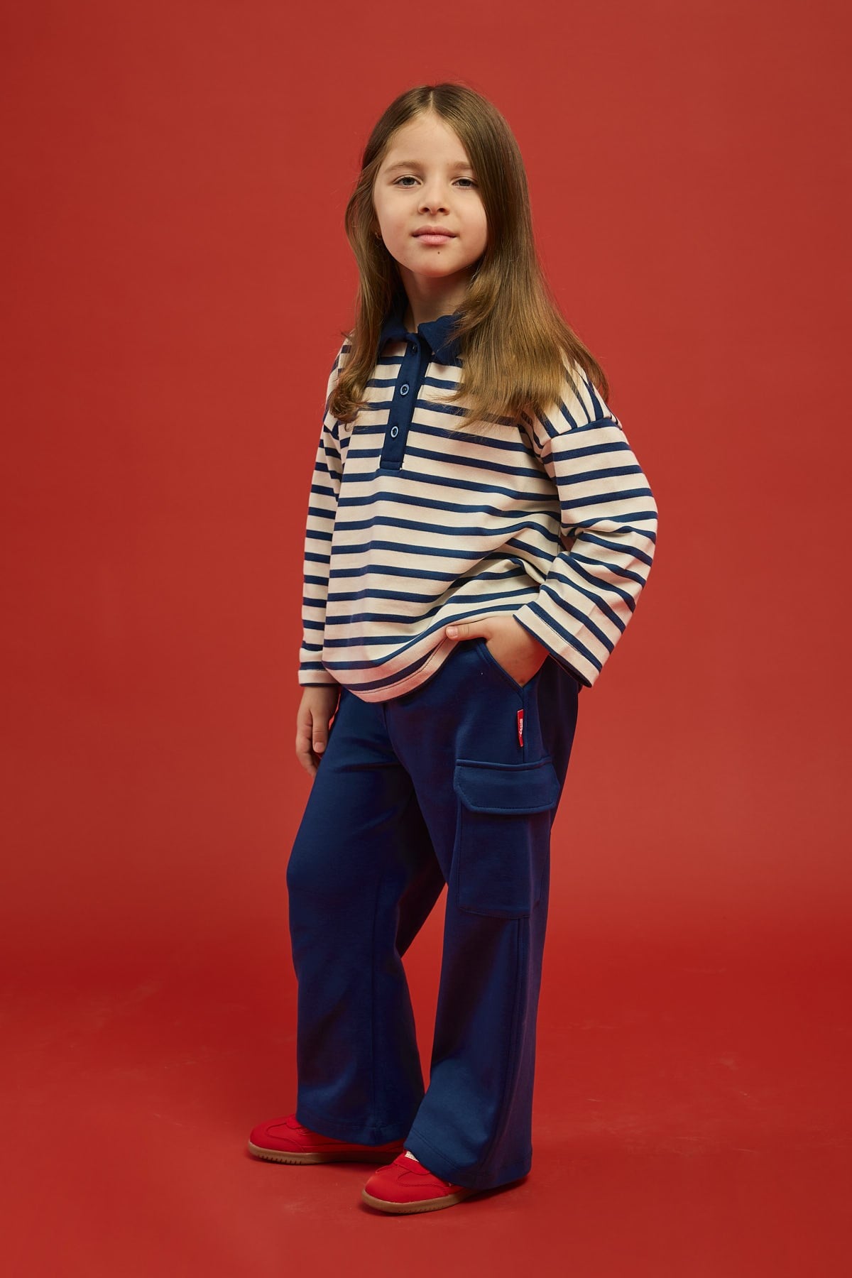 Sunbeam Polo Yaka Sweatshirt-İndigo