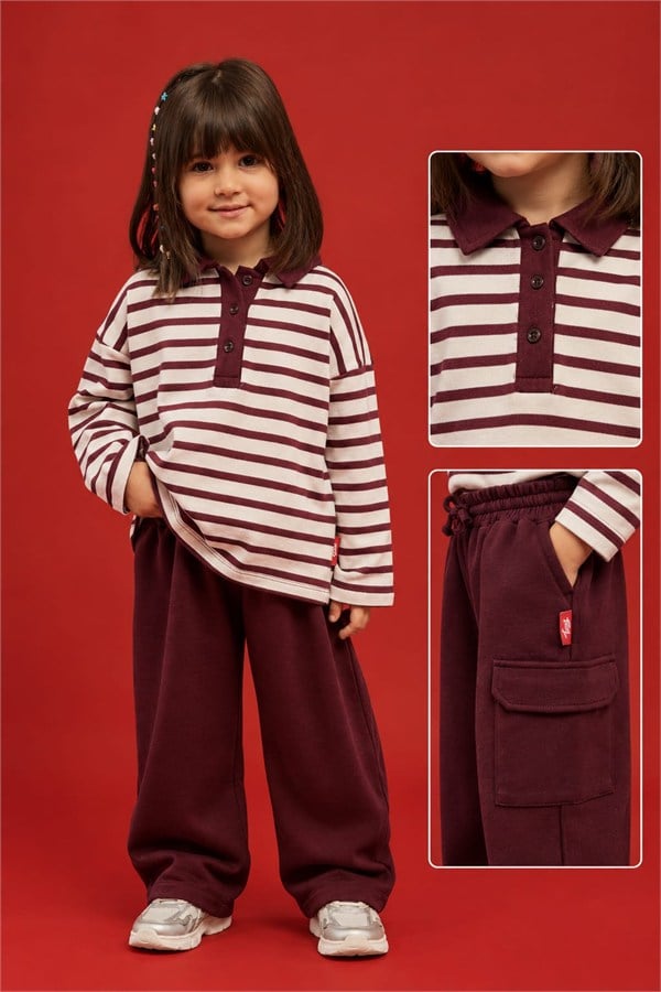 Backyard Kargo Pantolon-Bordo