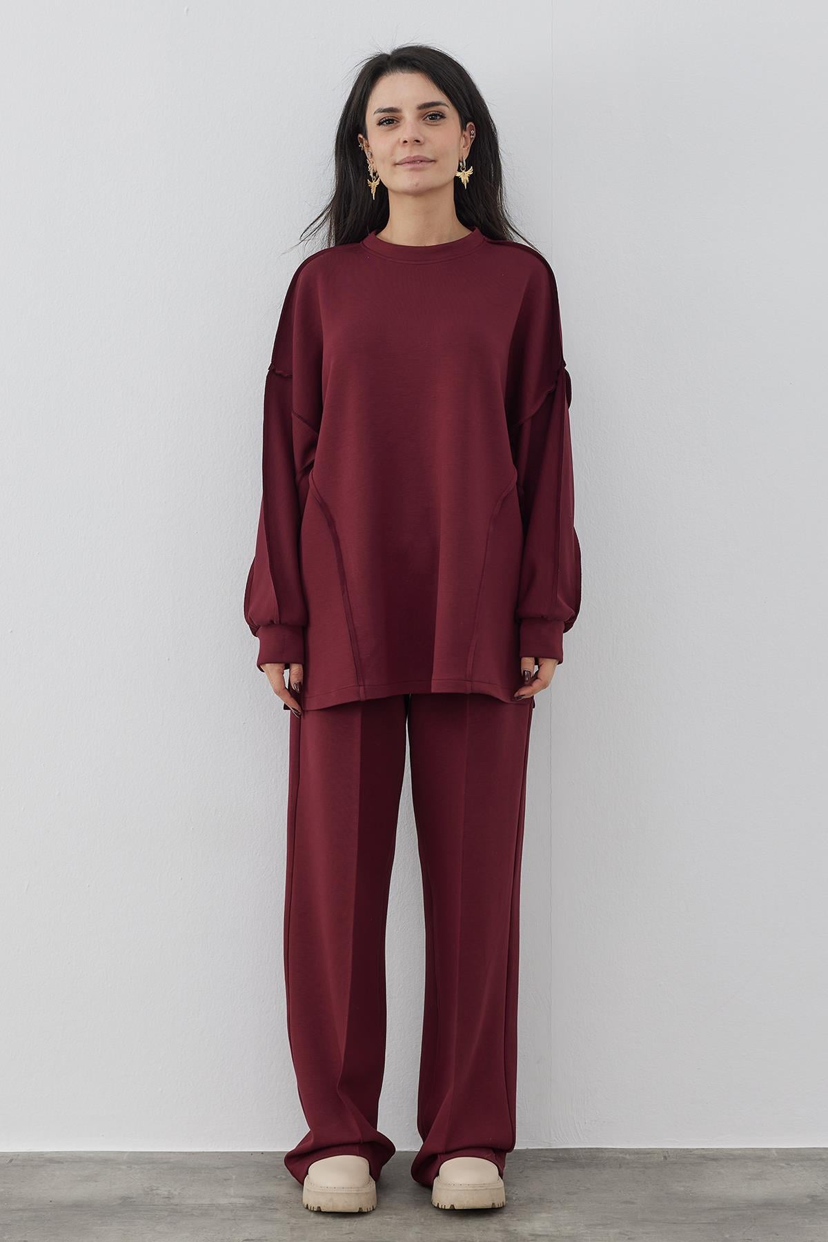 Bordo Anne Modal Takım