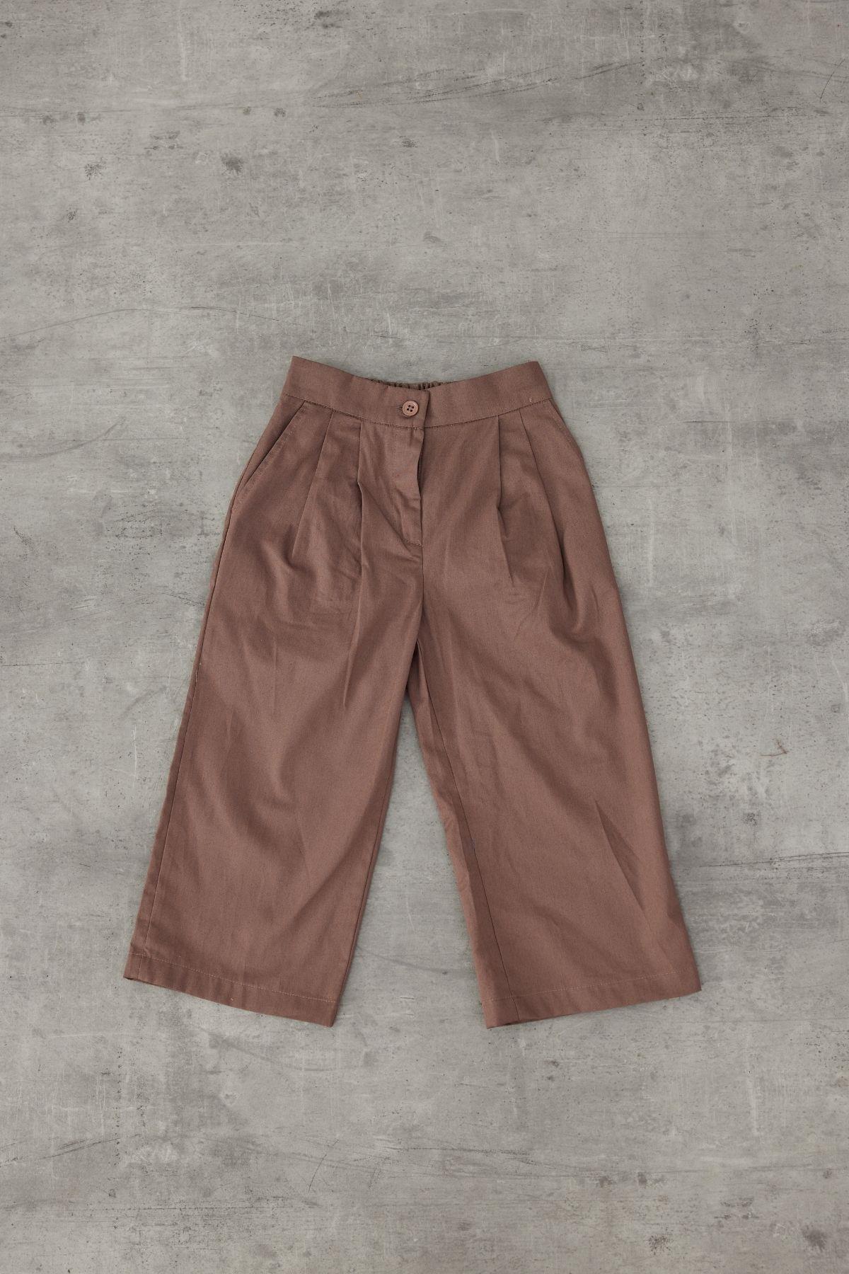 Camel Palazzo Pantolon