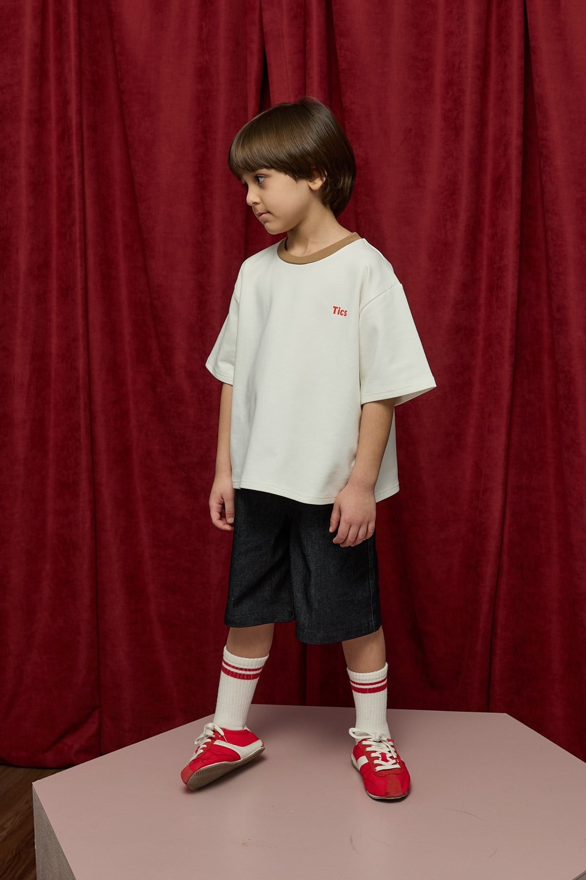 Note Oversize Baskılı Tshirt -kahverengi