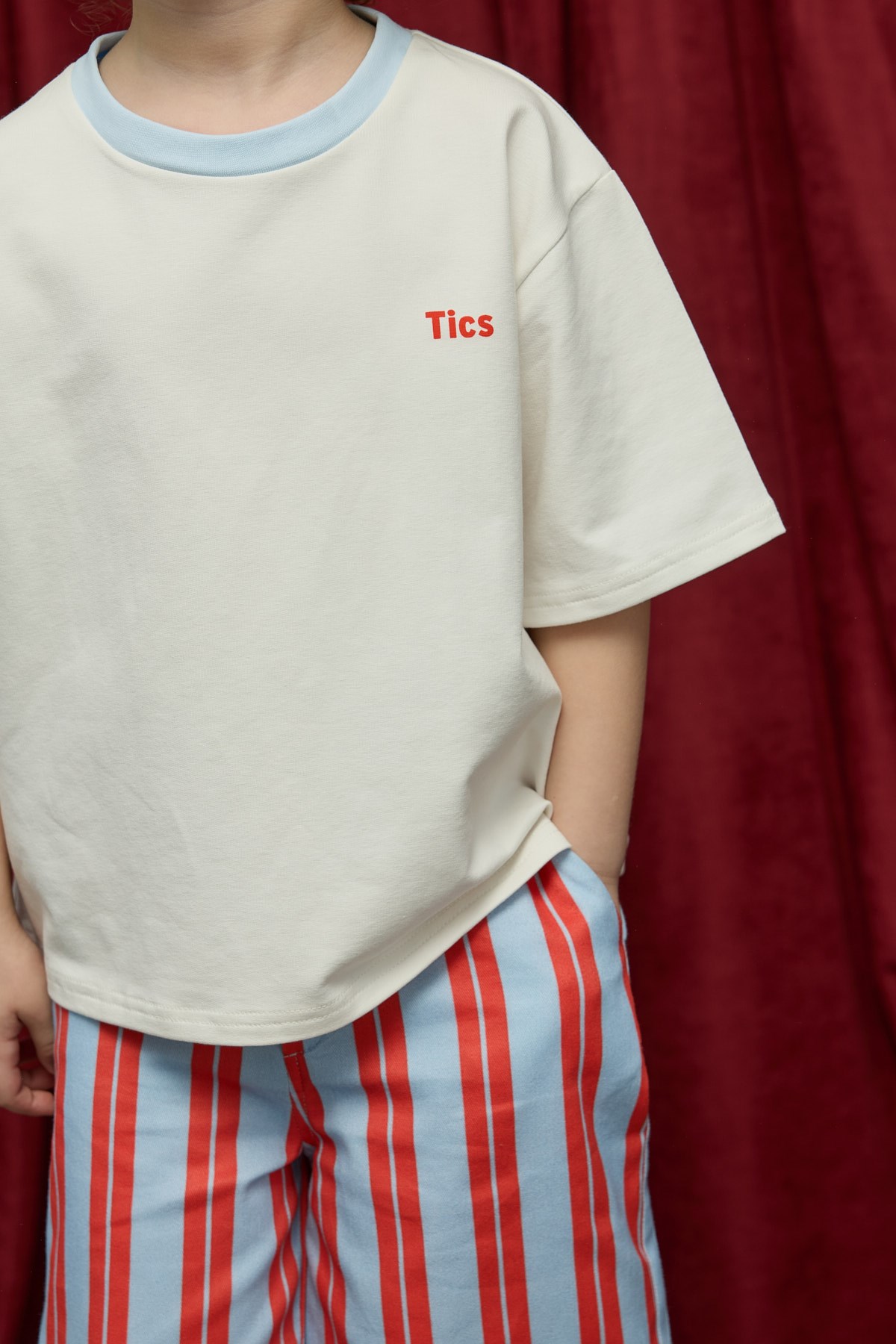 Note Oversize Baskılı Tshirt - mavi