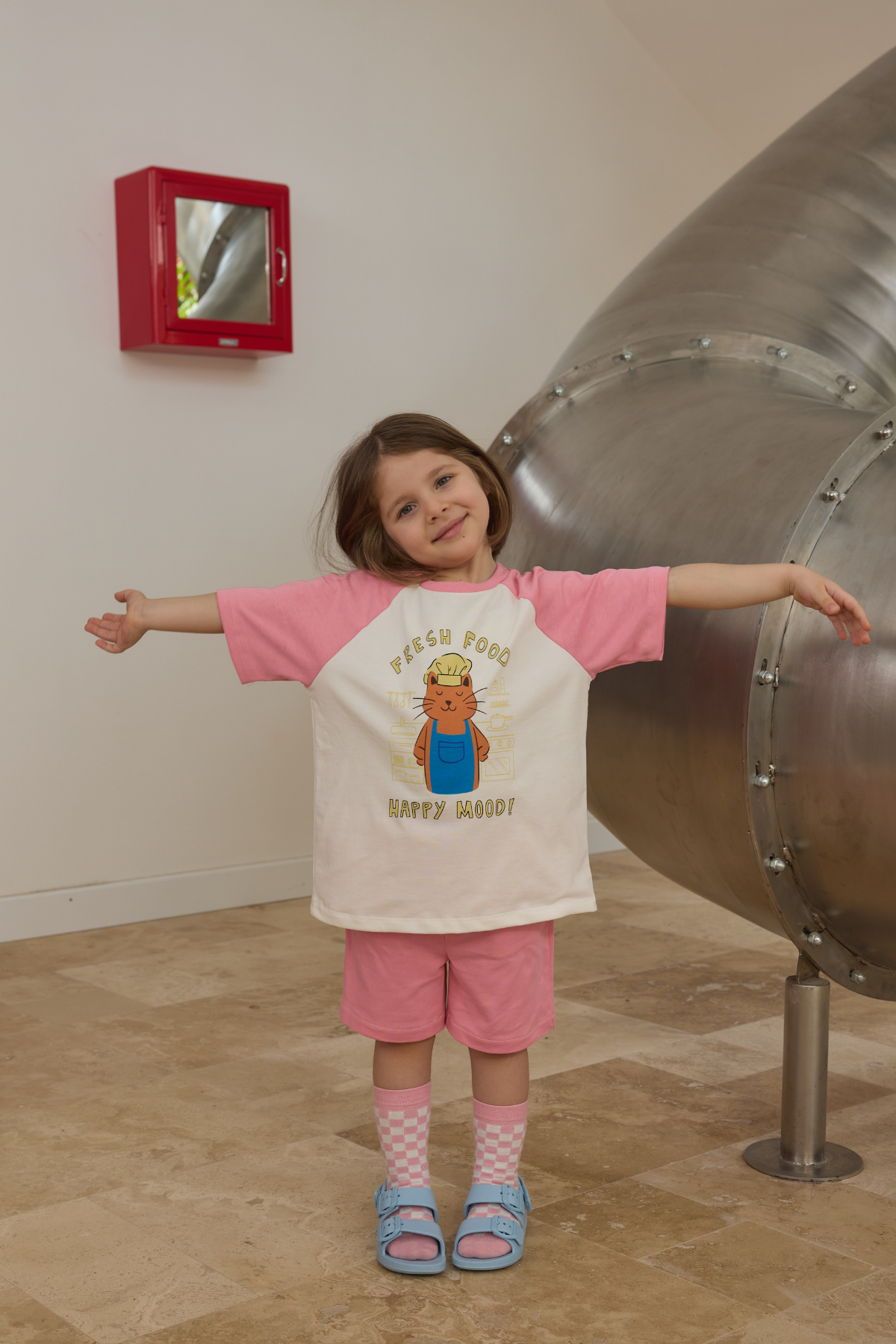 Pembe Reglan Kol Takım