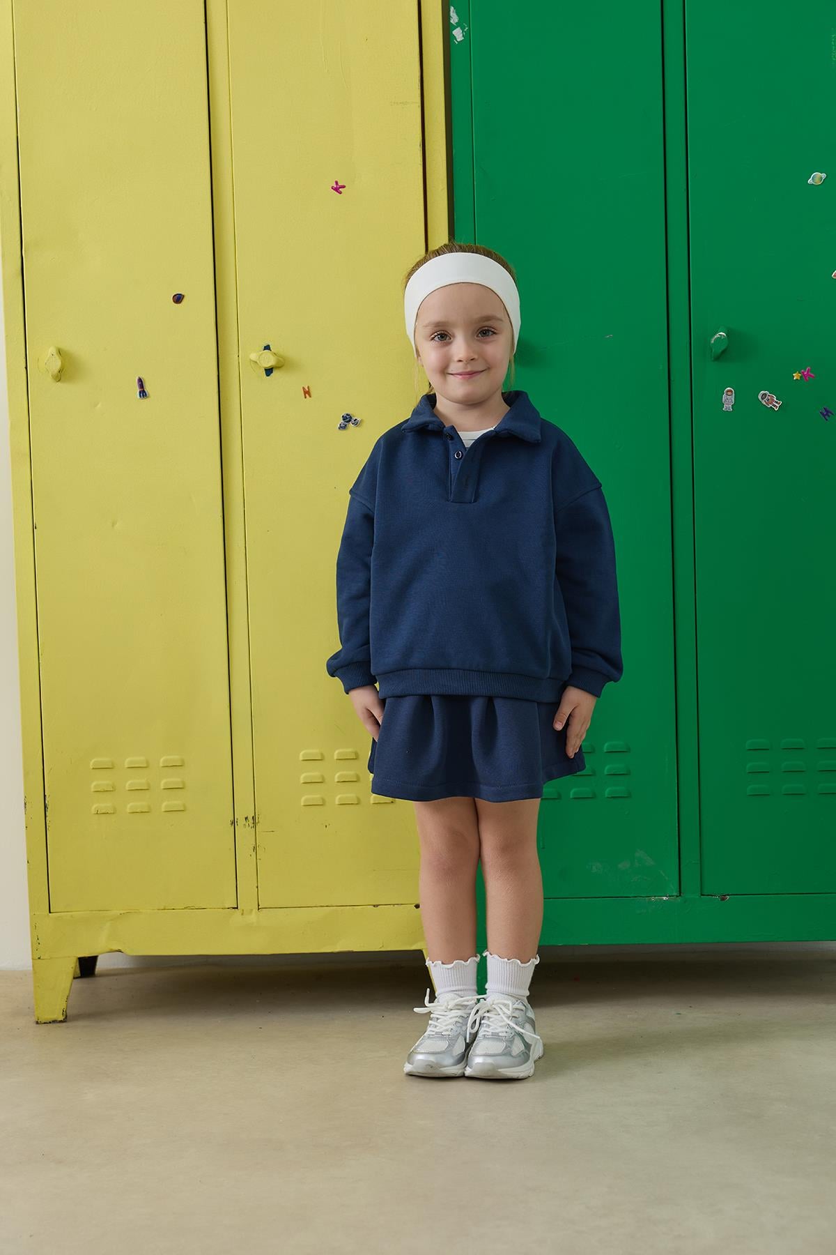 Şortlu Etek - indigo