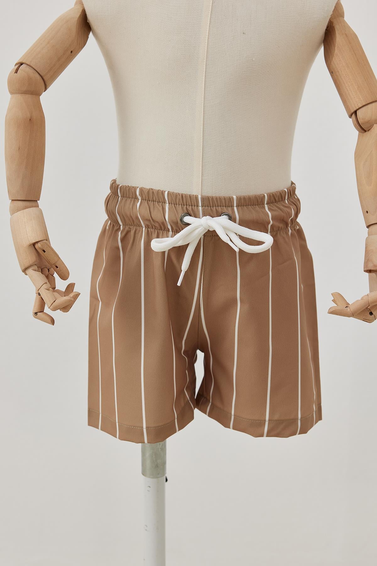 Vizon Çizgili Deniz Şortu