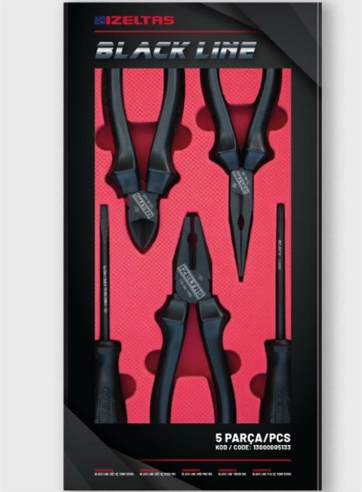 5 PARÇA (BLACK LINE) SET İZELTAŞ