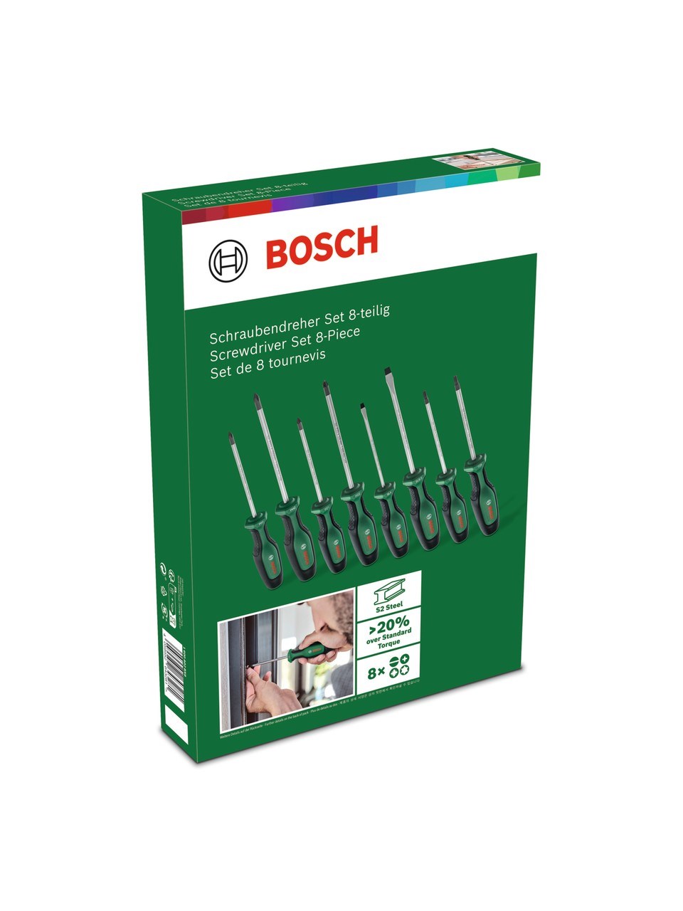 8 PARÇA TORNAVİDA SETİ 1600A02BX8 (YEŞİL) BOSCH