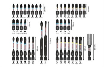 44 PARÇA TORNAVİDA UCU TAKIMI 2608521U79 BOSCH