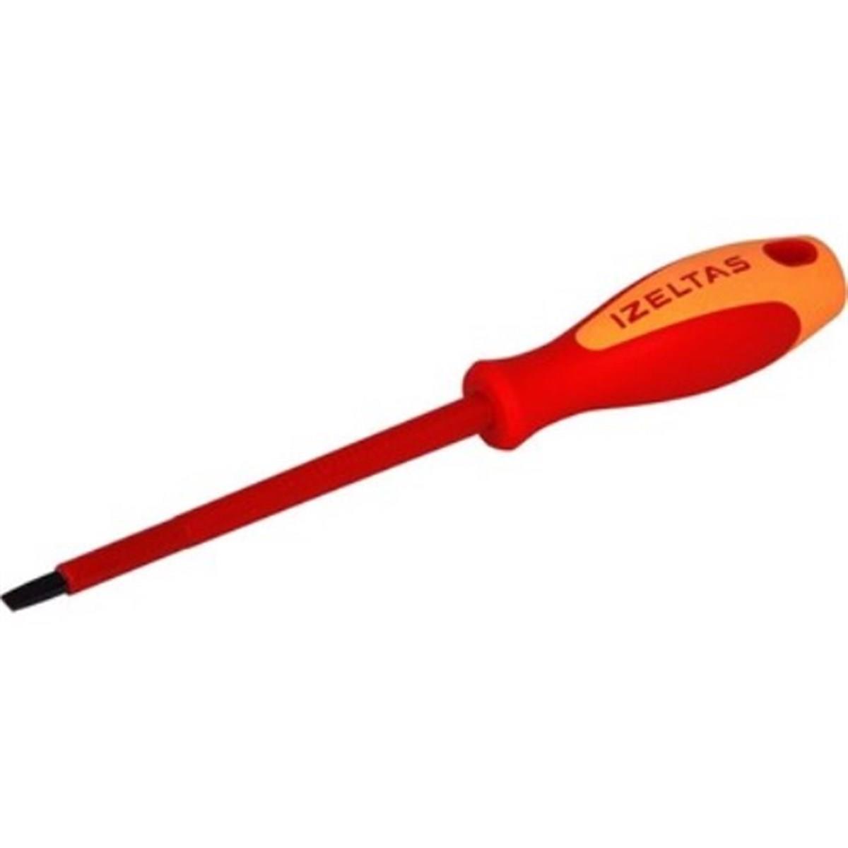 4X100 ELEKTRİKCİ İZOLELİ DÜZ TORNAVİDA 1000V İZELTAŞ