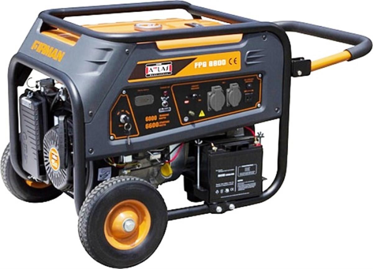FPG8800 FIRMAN BENZİNLİ MONOFAZE JENERATÖR ATTLAS