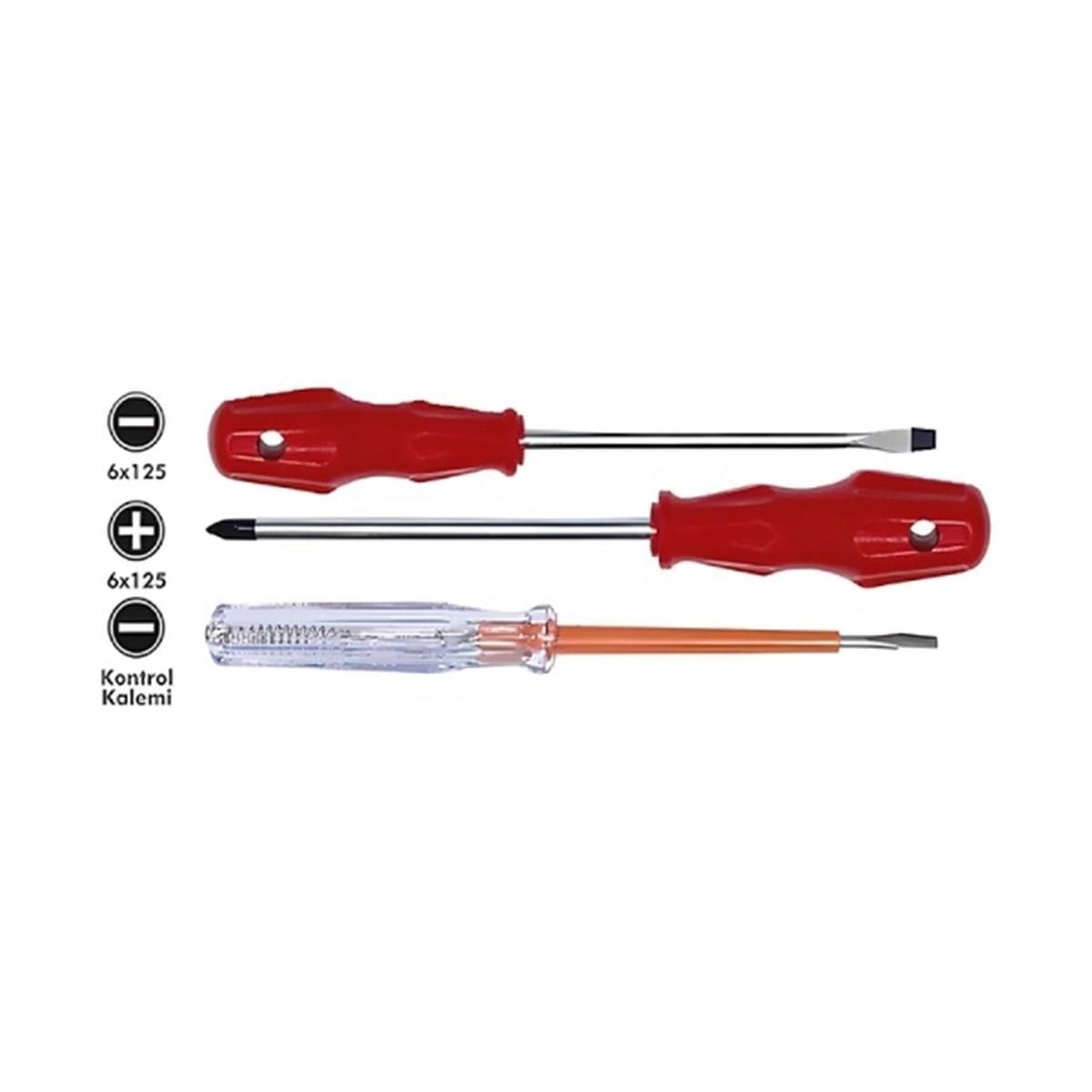 HT1107 3 PARÇA TORNAVİDA SETİ ATTLAS